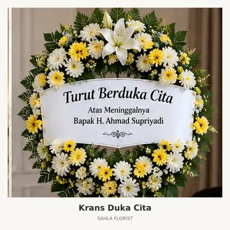 Krans Bunga Duka Pinang